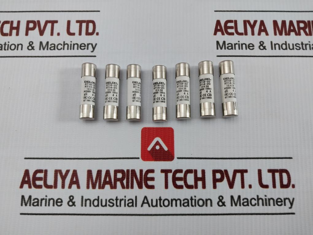 Lot Of 7X Cylindrical Ceramic Tube Fuse Ac500V Delixi Gg 4A