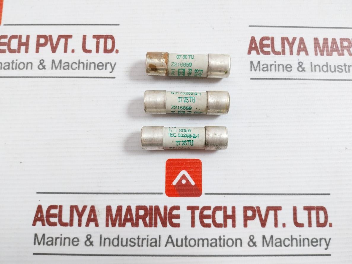 Lot Of 7X Ferraz Shawmut Fr14Am69V10 Cylindrical Fuse-link