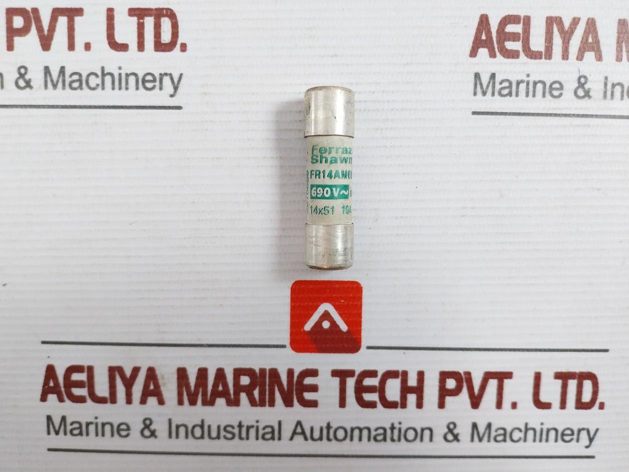 Lot Of 7X Ferraz Shawmut Fr14Am69V10 Cylindrical Fuse-link