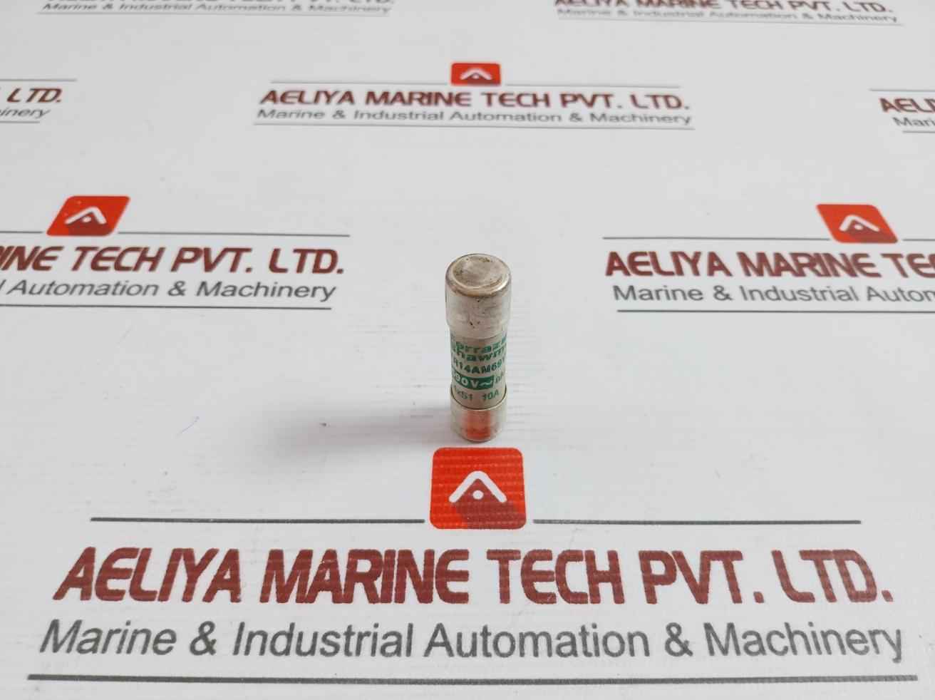 Lot Of 7X Ferraz Shawmut Fr14Am69V10 Cylindrical Fuse-link