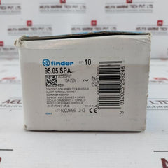 Lot of 7X Finder 95.05 Socket With Screw (Box Clamp) Terminals 10A 300V 8 012823