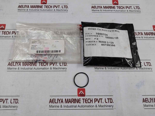 Lot Of 7X Hydril 1900002-129 O-ring Size 2-129, 90 Duro Rev: F2