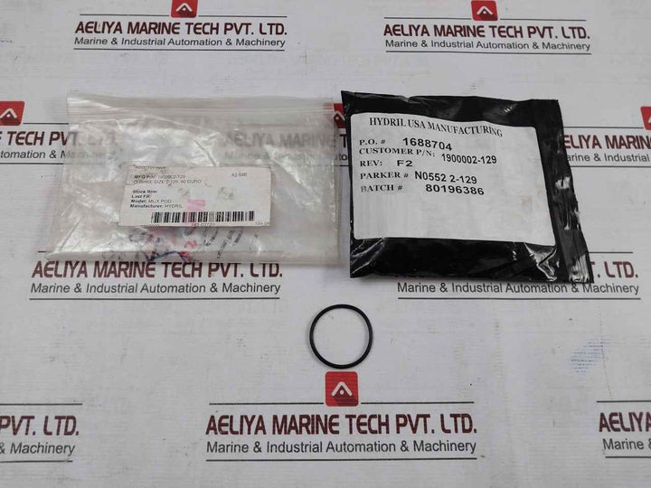 Lot Of 7X Hydril 1900002-129 O-ring Size 2-129, 90 Duro Rev: F2