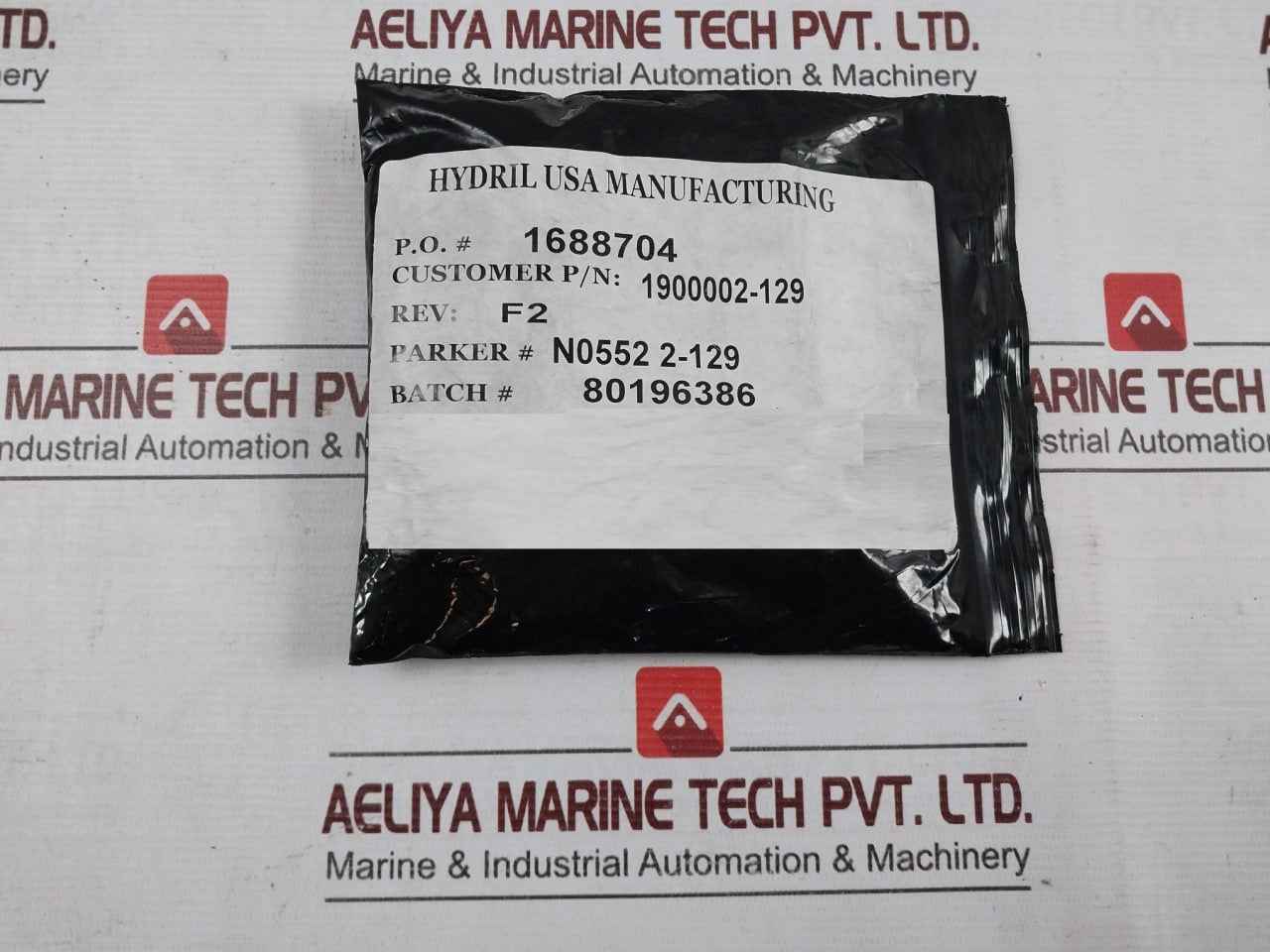 Lot Of 7X Hydril 1900002-129 O-ring Size 2-129, 90 Duro Rev: F2