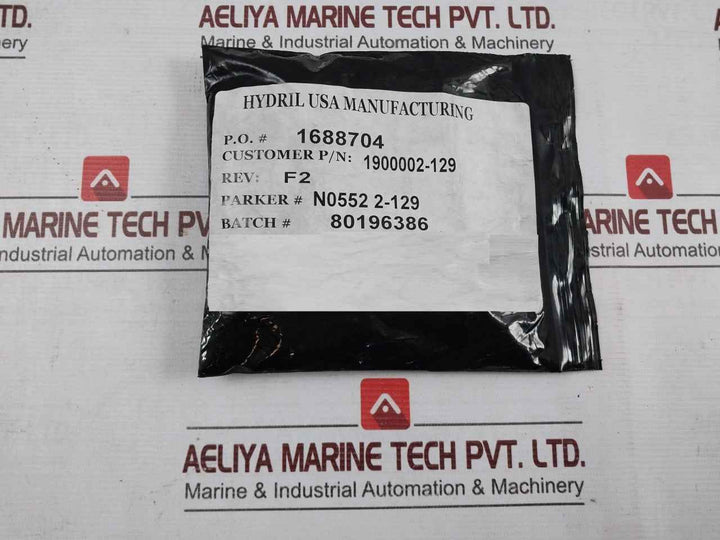 Lot Of 7X Hydril 1900002-129 O-ring Size 2-129, 90 Duro Rev: F2