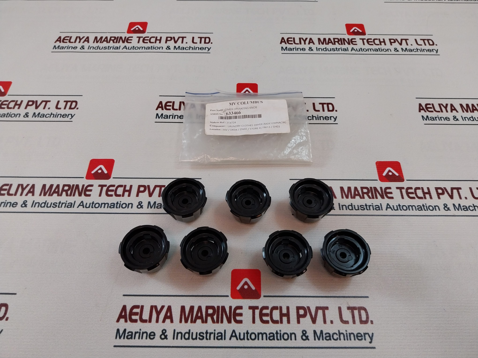 Lot Of 7X Maytag 314724 Timer Operating Knob For Laundry Clothes Dryer