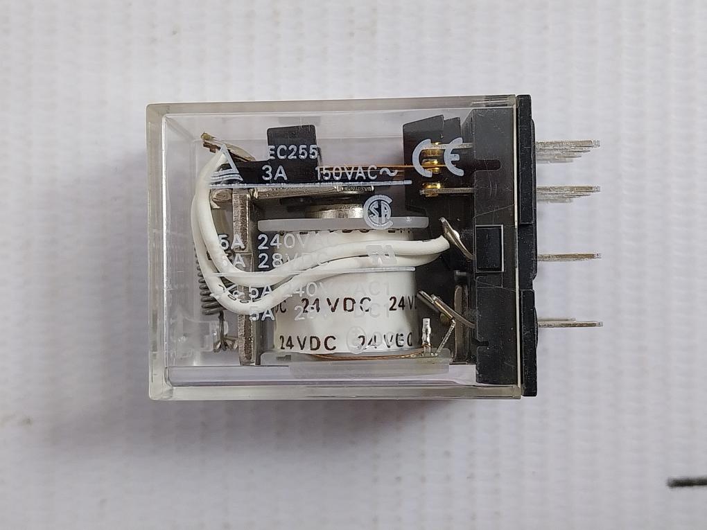 Lot Of 7X Omron Miniature Power Relay 24Vdc Part No My4