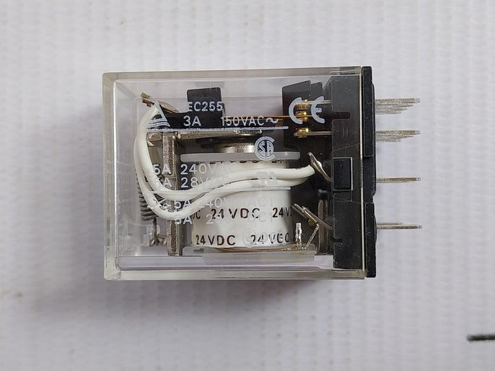Lot Of 7X Omron Miniature Power Relay 24Vdc Part No My4