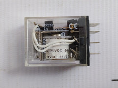 Lot Of 7X Omron Miniature Power Relay 24Vdc Part No My4