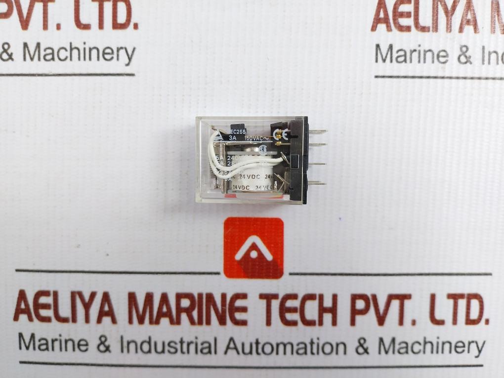 Lot Of 7X Omron Miniature Power Relay 24Vdc Part No My4