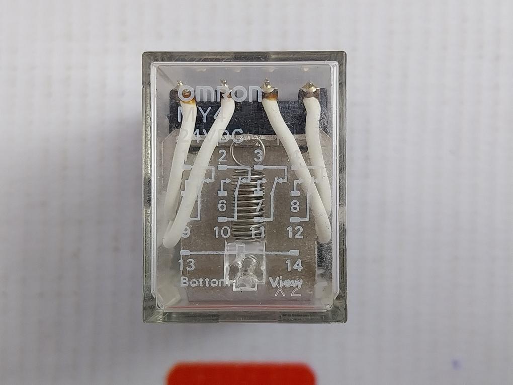 Lot Of 7X Omron Miniature Power Relay 24Vdc Part No My4