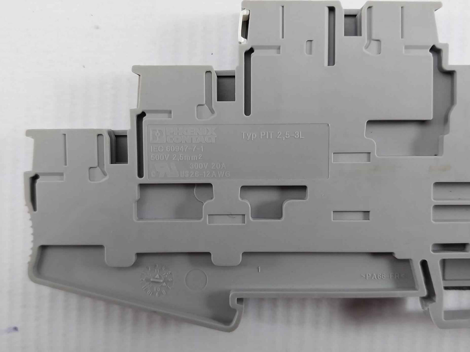 Lot Of 7X Phoenix Contact D-pit 2,5-3L Terminal Block 300V 20A