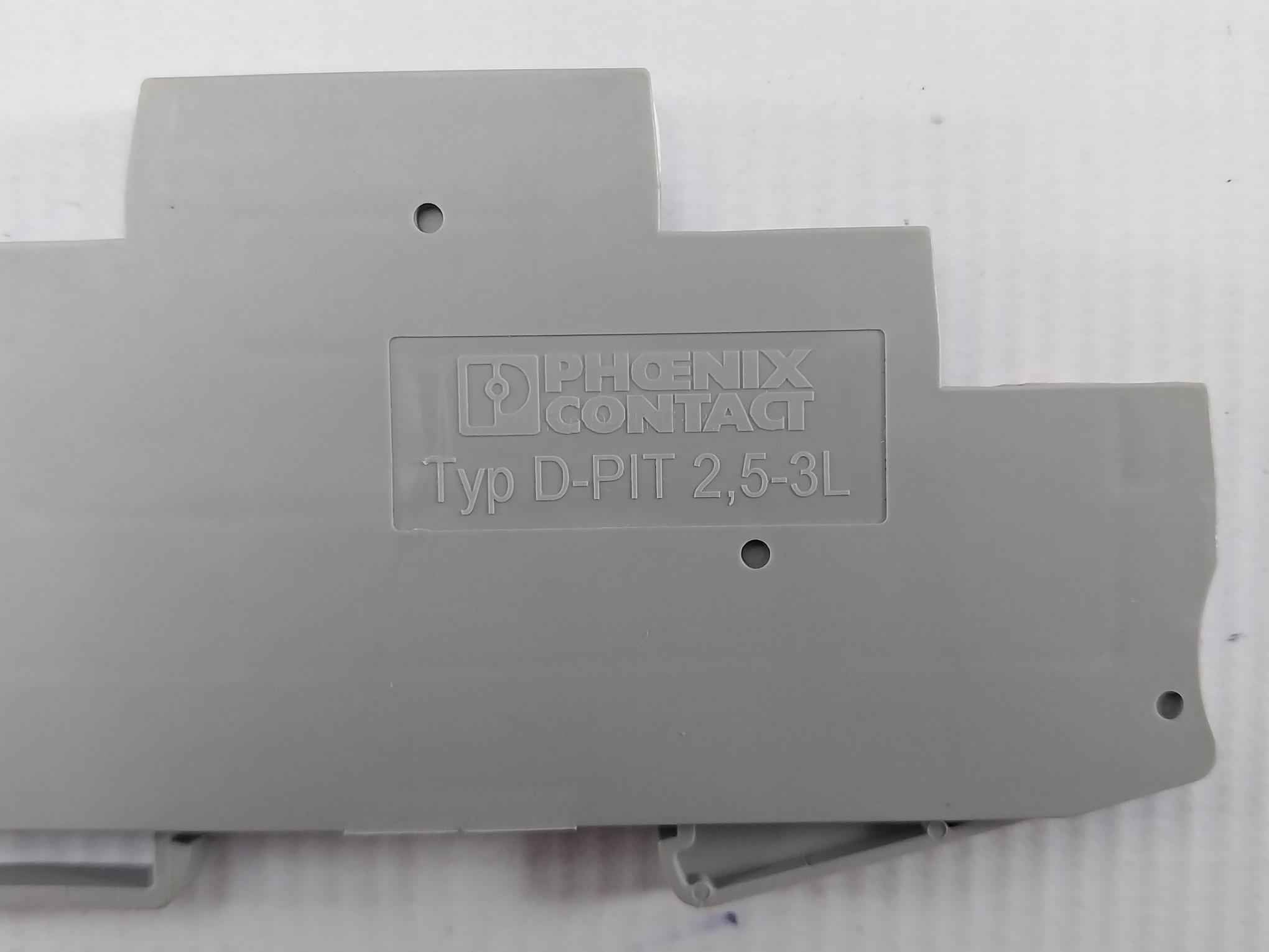 Lot Of 7X Phoenix Contact D-pit 2,5-3L Terminal Block 300V 20A