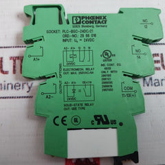 Lot of 7X PHOENIX CONTACT PLC-BSC-24DC/21 Relay Base 29 66 016