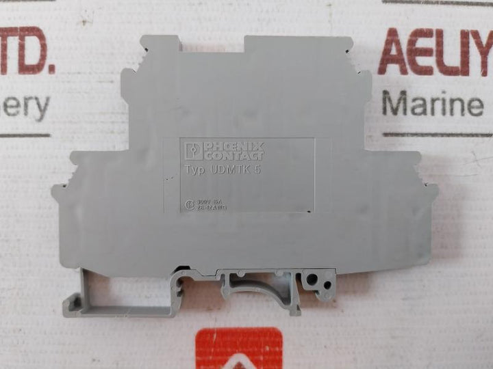 Lot of 7X PHOENIX CONTACT UDMTK 5 Universal Terminal Block 28-12AWG 300V 15A