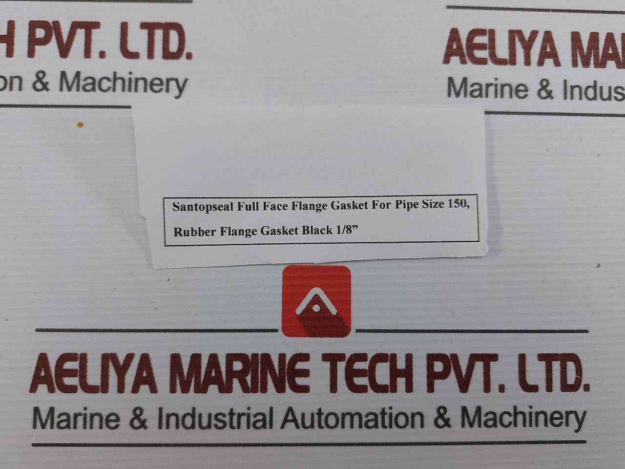 Lot Of 7X Santopseal 1/8 In Full Face Flange Gasket Pipe Size 150