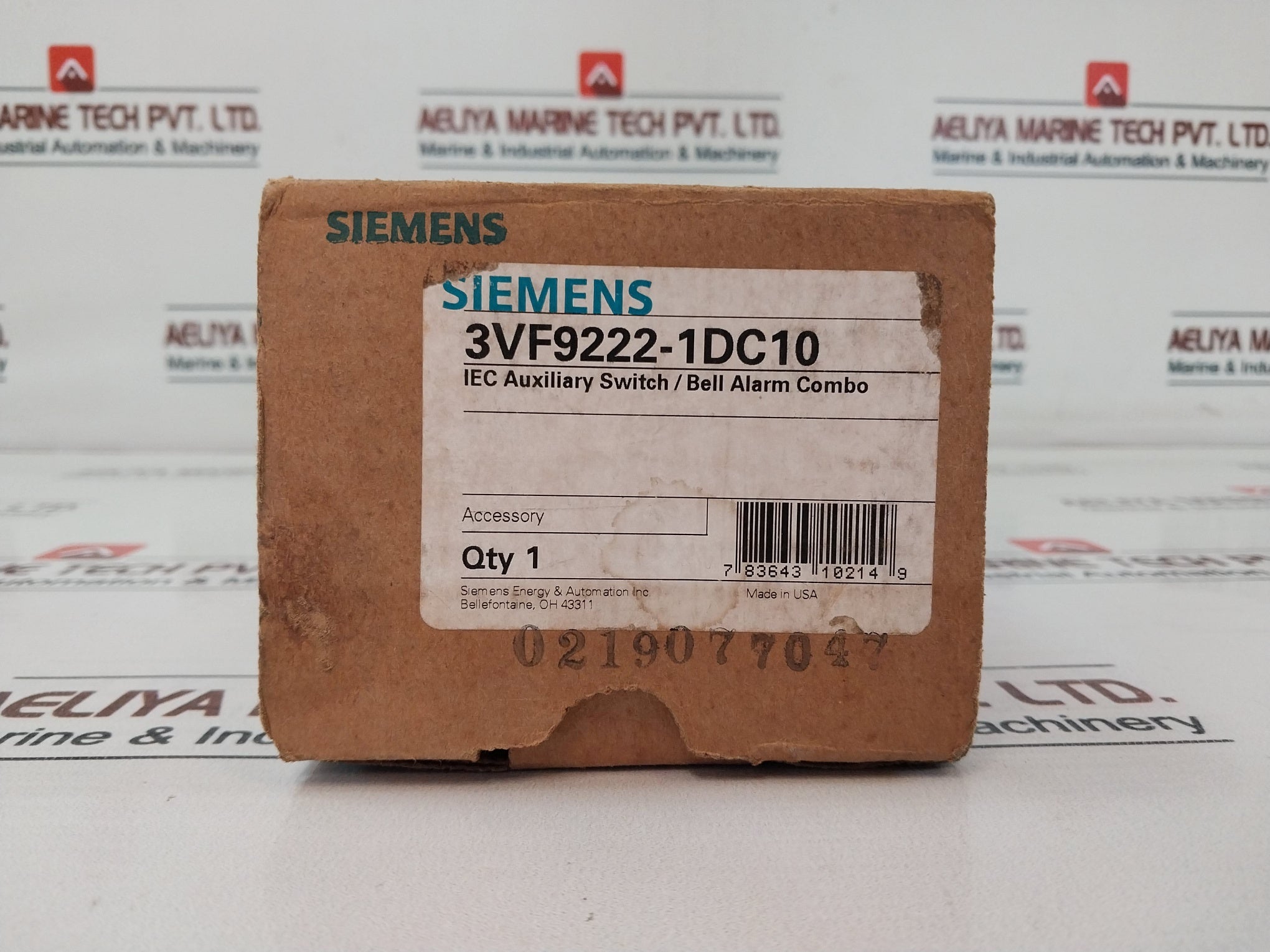 Lot of 7X SIEMENS 3VF9222-1DC10 IEC Auxiliary Switch/ Bell Alarm Combo
