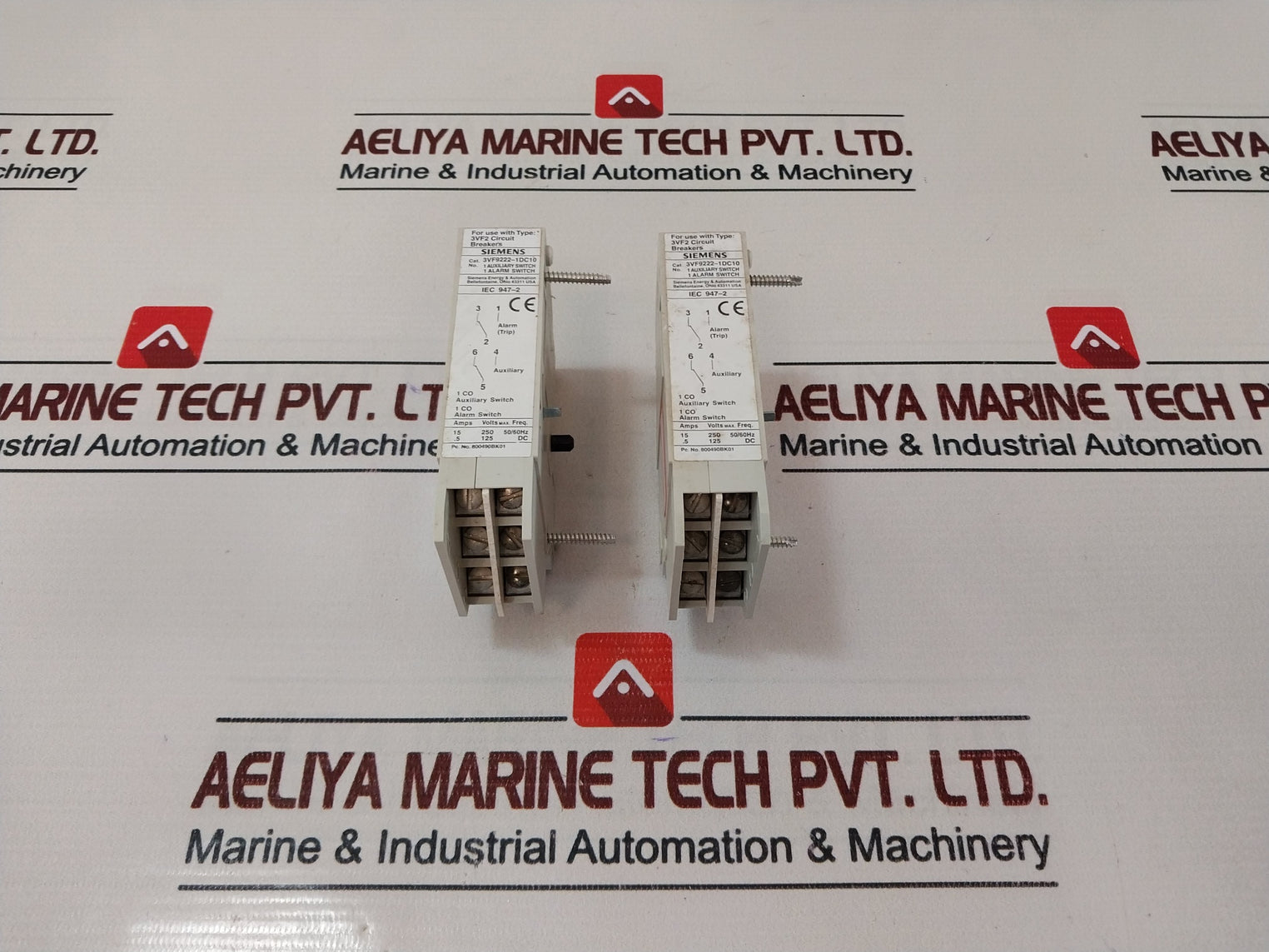 Lot Of 7X Siemens 3Vf9222-1Dc10 Iec Auxiliary Switch/ Bell Alarm Combo