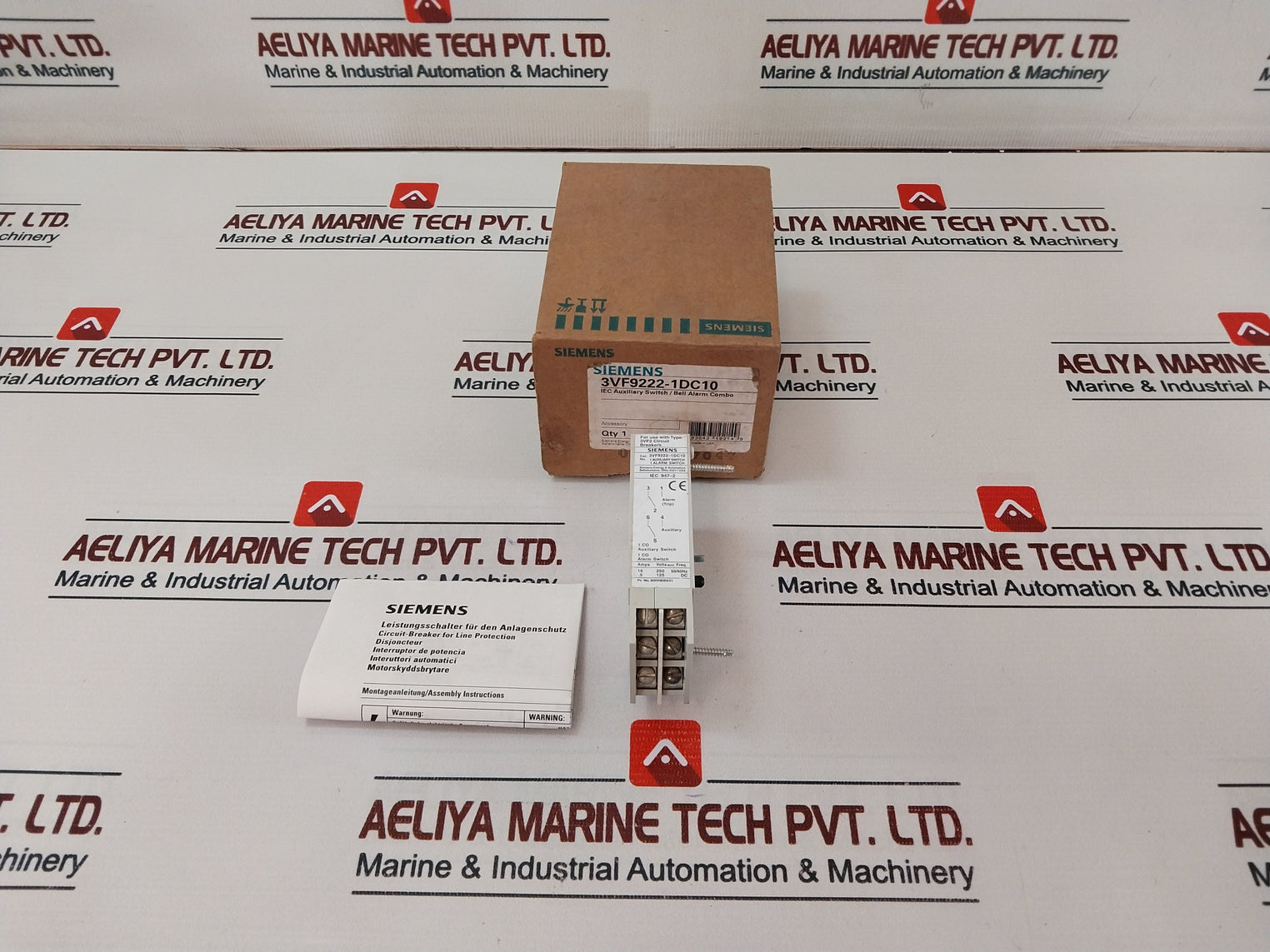 Lot Of 7X Siemens 3Vf9222-1Dc10 Iec Auxiliary Switch/ Bell Alarm Combo