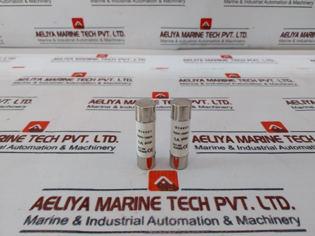 Lot Of 7x 1a Gg/gl Ceramic Cartridge Fuse Iec 269 500v Ac Vde 0636 100ka