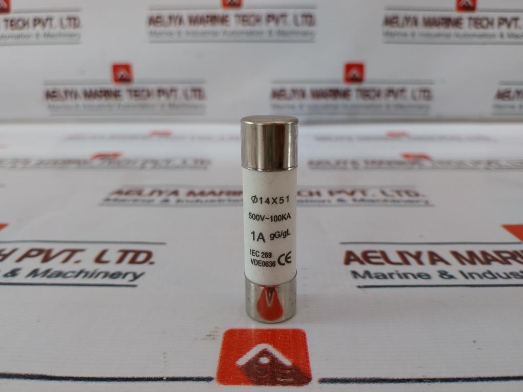 Lot Of 7x 1a Gg/gl Ceramic Cartridge Fuse Iec 269 500v Ac Vde 0636 100ka