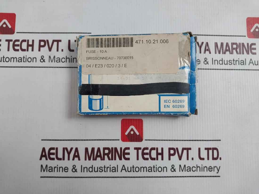 Lot Of 7x Df 441010 Brissonneau Cartridge Fuse 10a 690v~