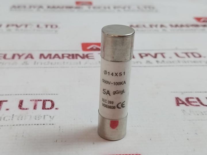 Lot of 7X IEC 269 GG/GL Fuse 5A VDE0636 500V-100KA