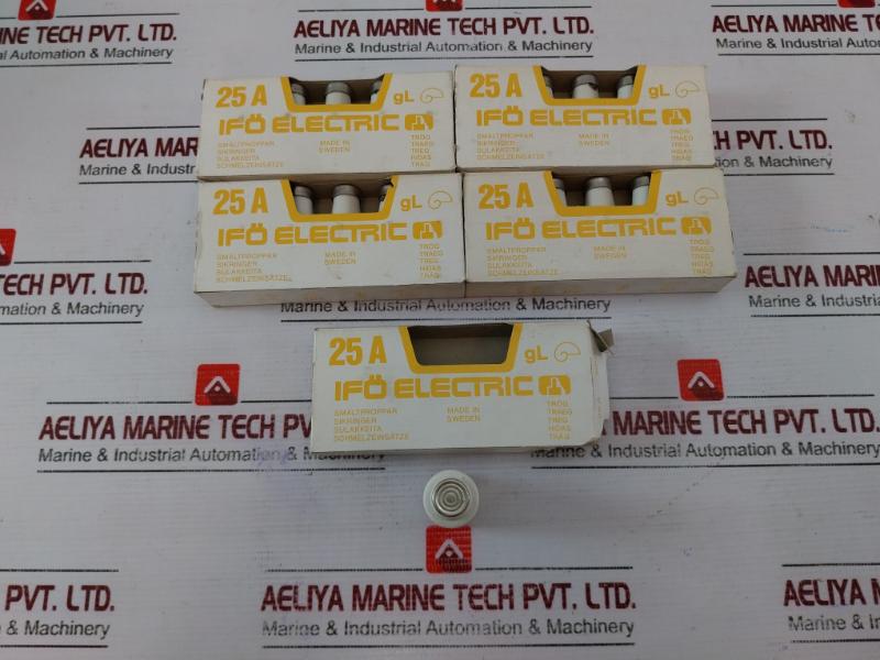 Lot of 7X IFO Electric 25/500 GL Fuse Links Timelag 25A