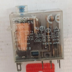 Lot of 7X Omron G2R-2-SN Relay 24VDC 120VAC 5A 250VAC 30VDC