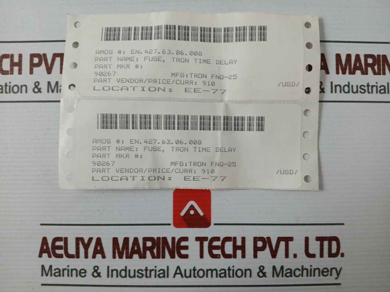 Lot Of 8X Bussmann Fnq-25 Time Delay Fuse 10Ka 500V A.C.