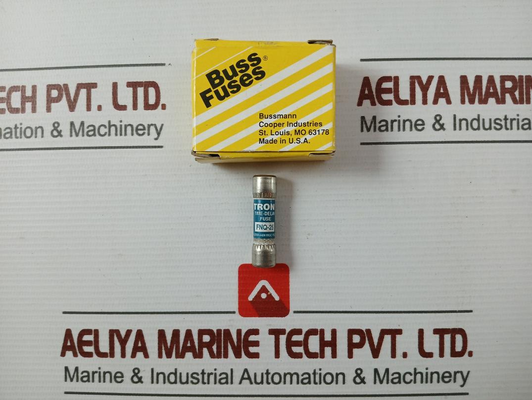 Lot Of 8X Bussmann Fnq-25 Time Delay Fuse 10Ka 500V A.C.