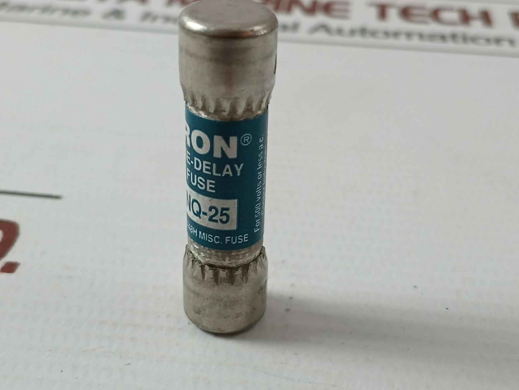 Lot Of 8X Bussmann Fnq-25 Time Delay Fuse 10Ka 500V A.C.