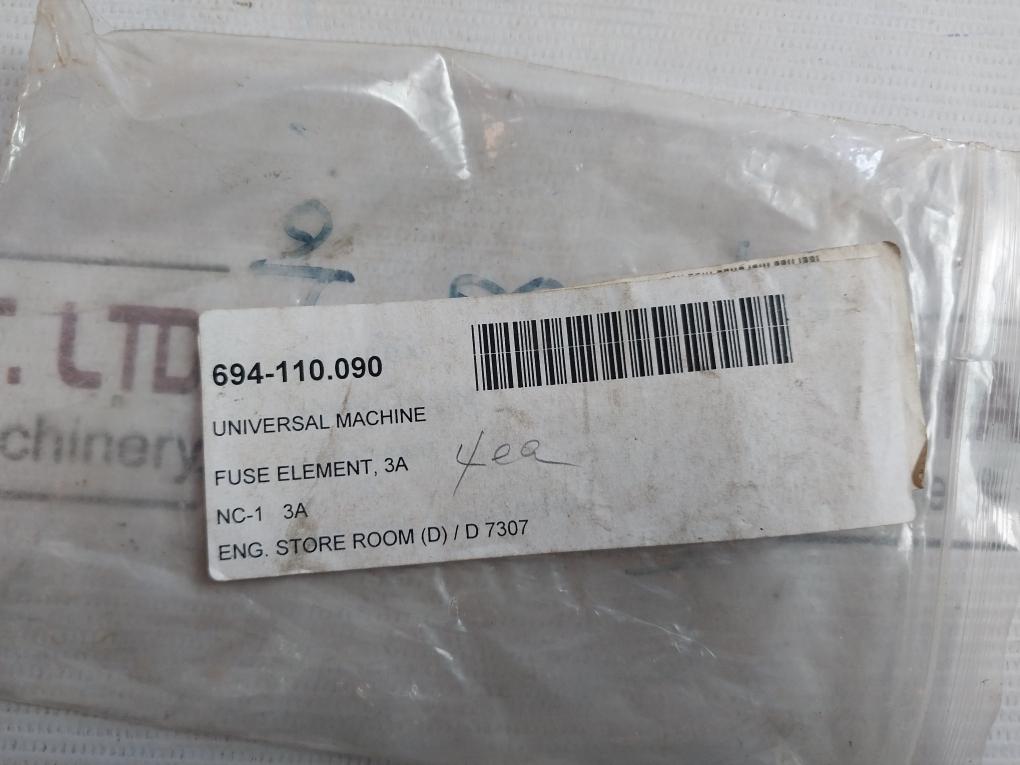 Lot Of 8X Cello-lite Nc1 Electric Fuse 3A 500V Ac / 250V Dc Bc 20Ka Ff.1.35