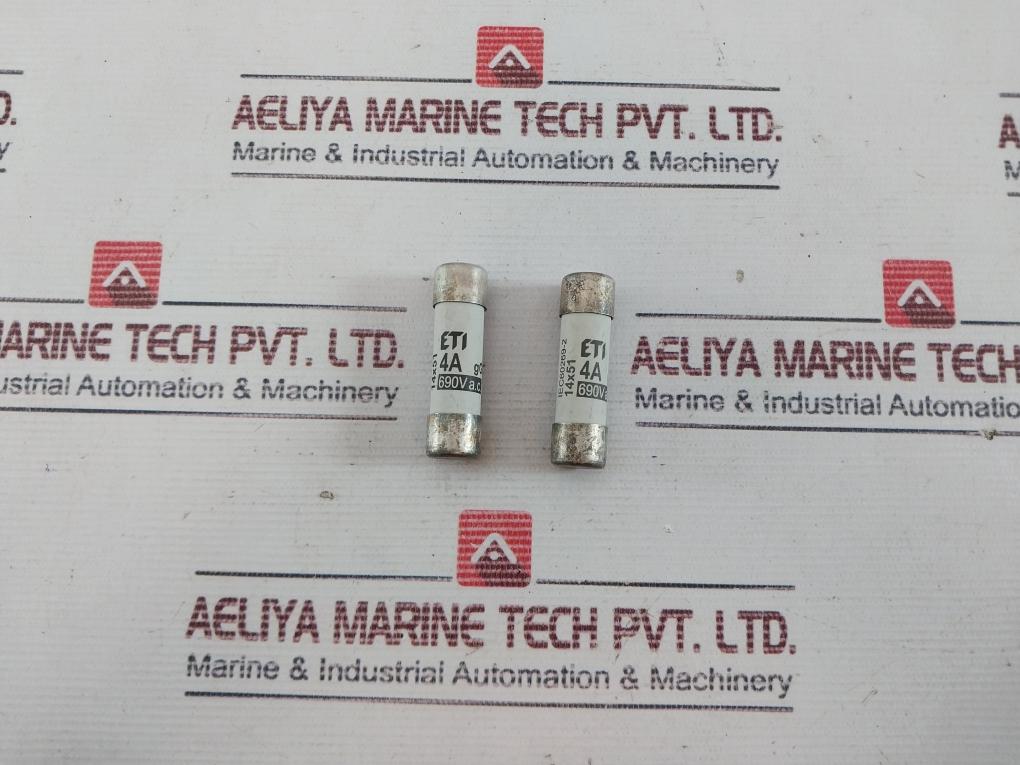 Lot of 8X ETI 002630003 Cylindrical Fuse-link 4A GG 690VAC