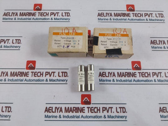 Lot of 8X Fuse Link Ø14X51 380V 10A