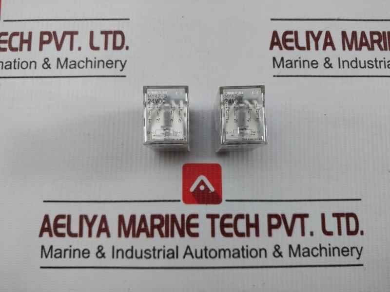 Lot Of 8X My4Z-d 24Vdc Auxiliary Relay Omron
