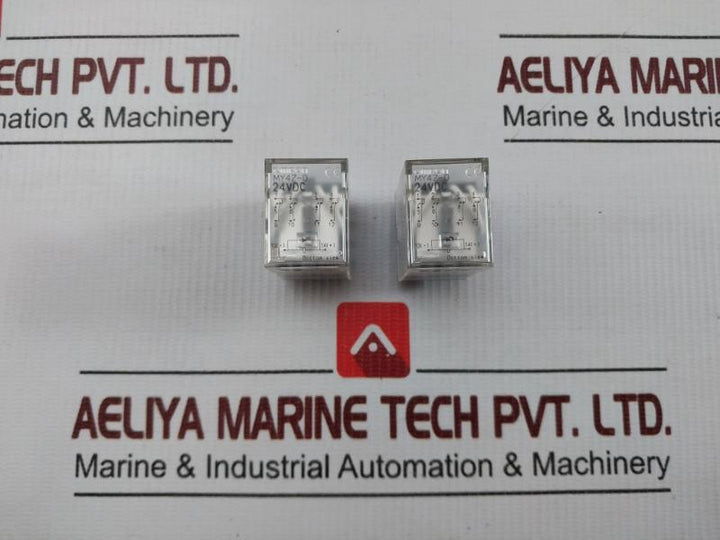 Lot Of 8X My4Z-d 24Vdc Auxiliary Relay Omron