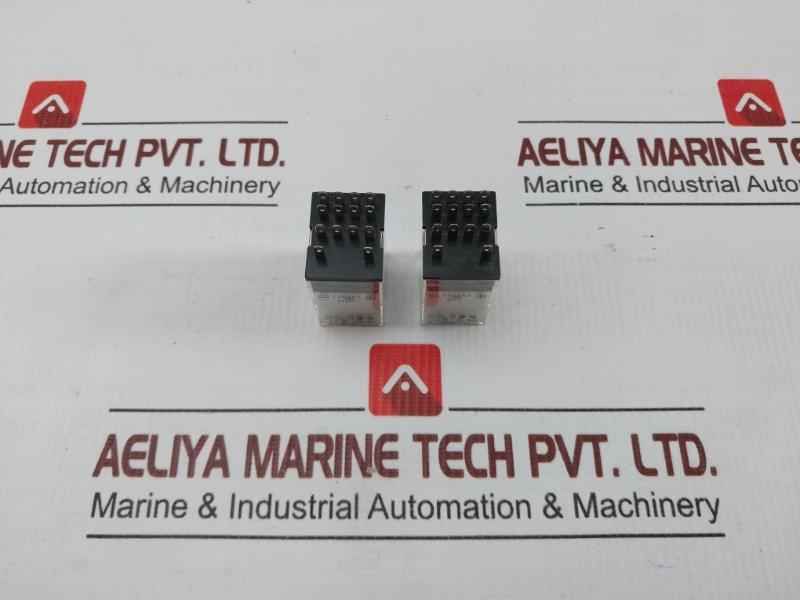 Lot Of 8X My4Z-d 24Vdc Auxiliary Relay Omron