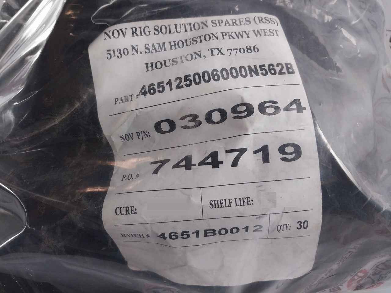 Lot Of 8X Nov 030964 Seal Ring Solutions Spare Part 465125006000N562B