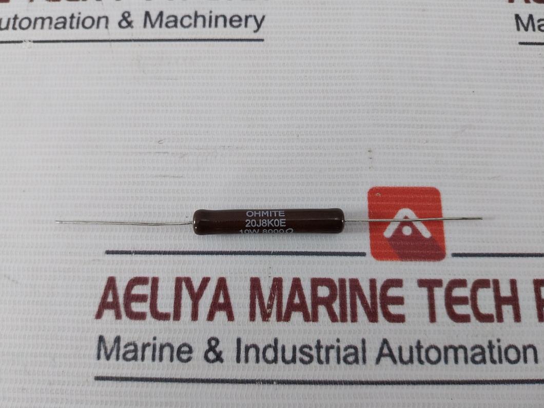 Lot Of 8X Ohmite 20J8K0E Wirewound Resistor 10W