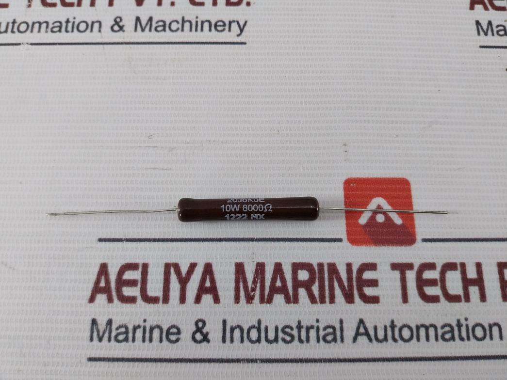 Lot Of 8X Ohmite 20J8K0E Wirewound Resistor 10W