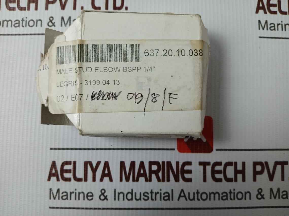 Lot Of 8X Parker 3199 04 13 Push In Male Stud Elbow 4.5/32 4Mm-s