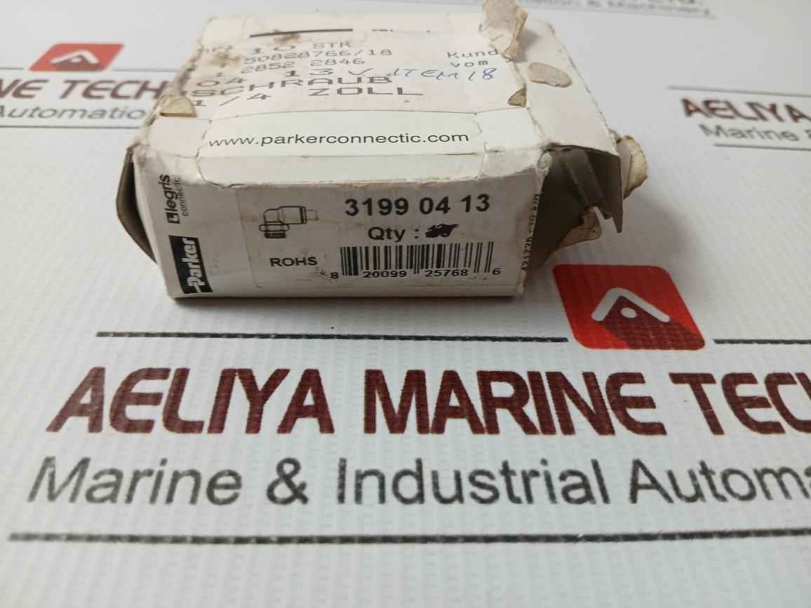 Lot Of 8X Parker 3199 04 13 Push In Male Stud Elbow 4.5/32 4Mm-s