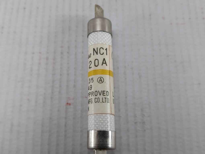 Lot Of 8X Utsunomiya Electric Nc1 Cartridge Fuse 20 A Nk E-3049