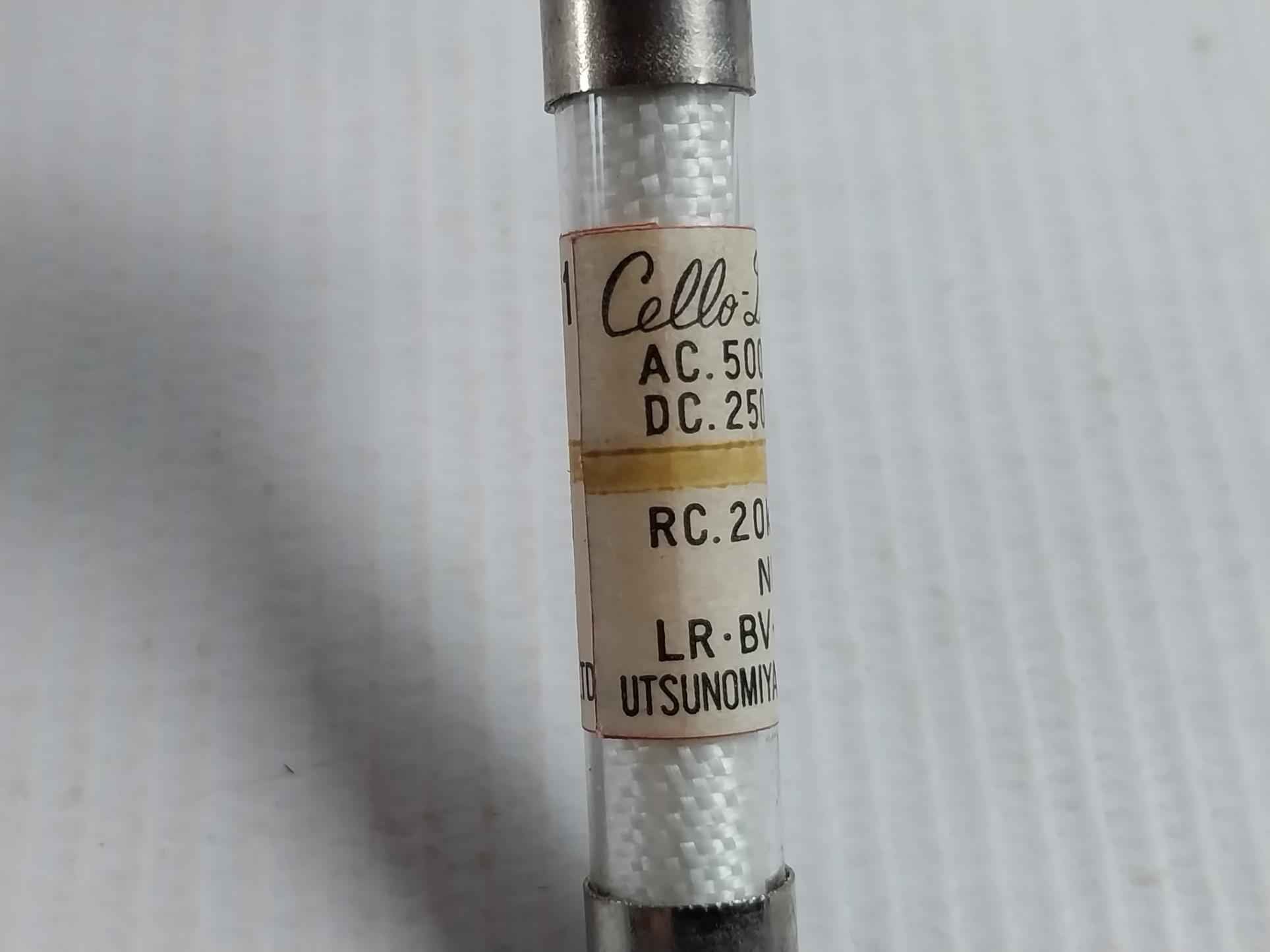 Lot Of 8X Utsunomiya Electric Nc1 Cello-lite Fuse Ac 500V Dc 250V 5A