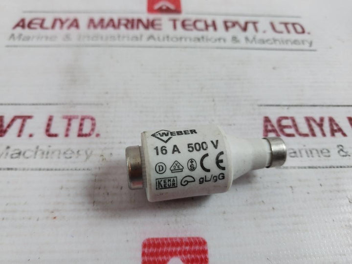 Lot Of 8X Weber Bottle Fuse 16A 500V GL/GG