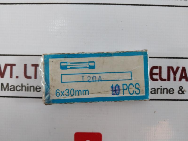 Lot Of 8x T20a 6x30mm Fast-blow Fuse 20a 250v Glass Fuses (20 Amp)