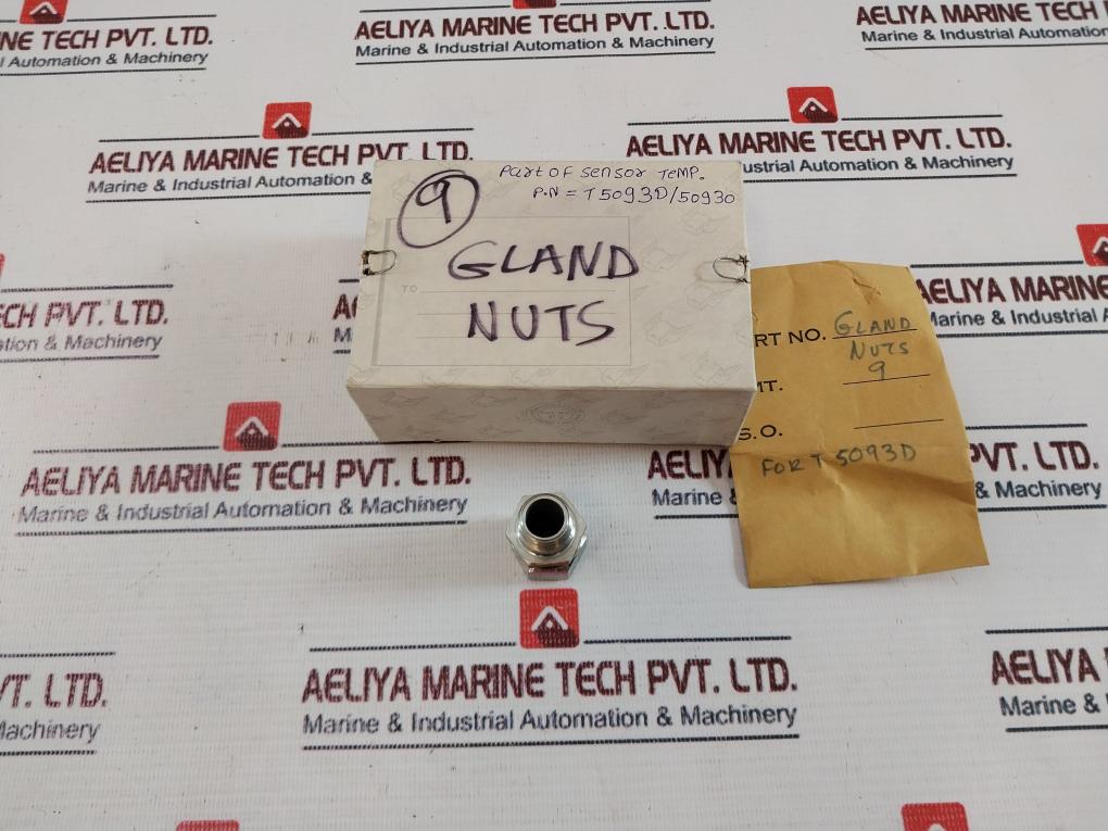 Lot of 9X Gland Nuts T 5093D/50930 Part Of Sensor Temp