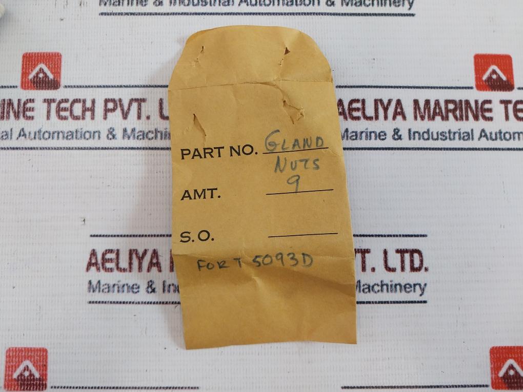 Lot of 9X Gland Nuts T 5093D/50930 Part Of Sensor Temp