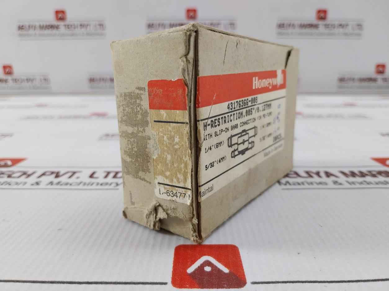 Lot Of 9X Honeywell 43176366-008 Slip-on Barb Connection For Pe-tube